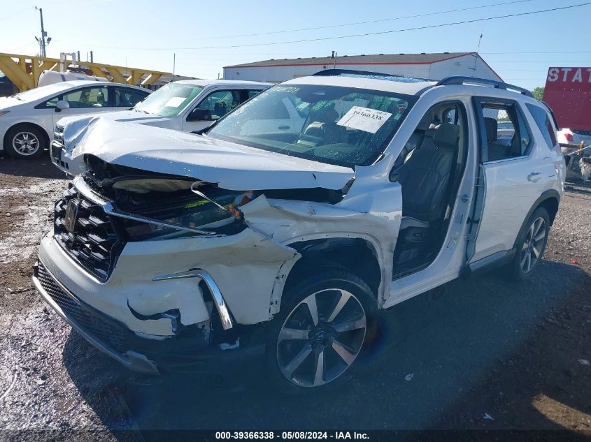 2023 Honda Pilot Awd Elite VIN: 5FNYG1H81PB005721 Lot: 39366338