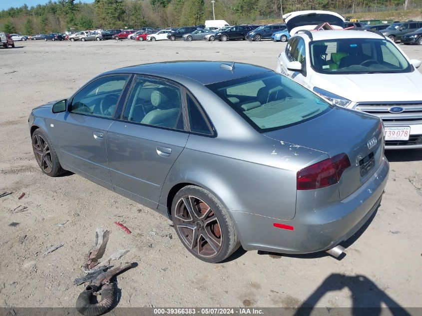 2006 Audi A4 3.2 VIN: WAUDG78E96A023167 Lot: 39366383