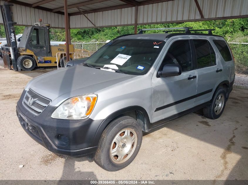 2005 Honda Cr-V Lx VIN: JHLRD785X5C046402 Lot: 39366405