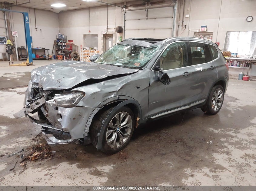 VIN 5UXWX7C53H0U41587 2017 BMW X3 XDRIVE35I