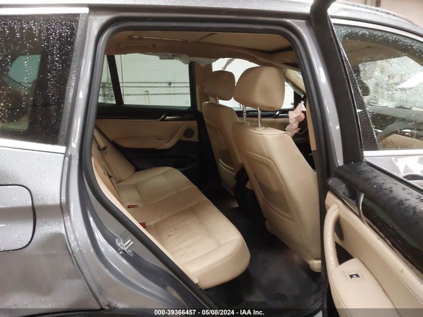 2017 BMW X3 xDrive35I VIN: 5UXWX7C53H0U41587 Lot: 39366457