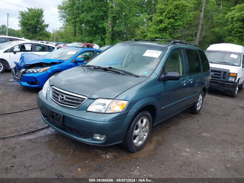 2001 Mazda Mpv Dx/Es/Lx VIN: JM3LW28Y610199209 Lot: 39366556