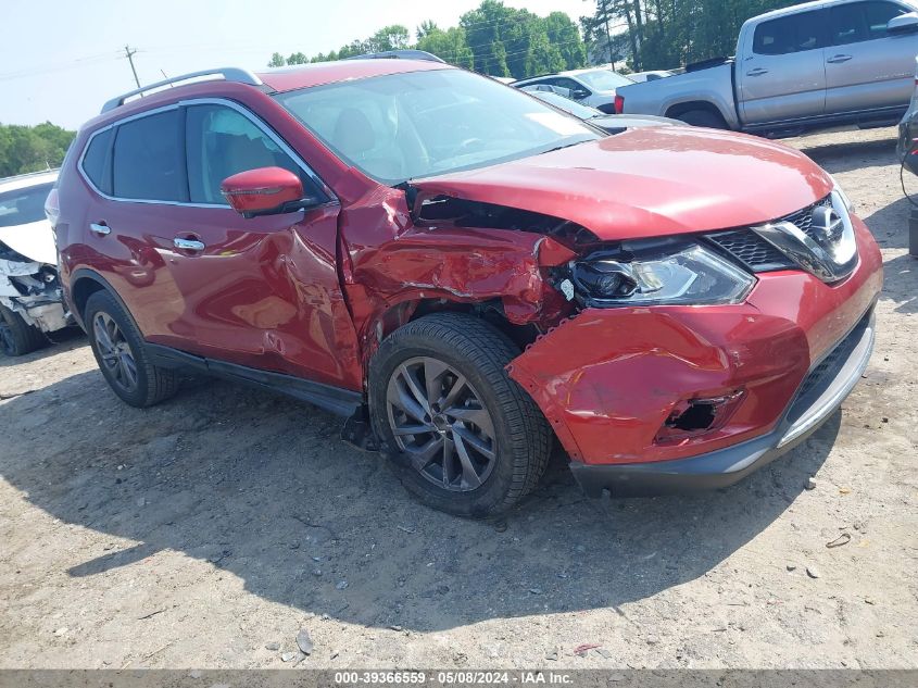 2016 Nissan Rogue Sl VIN: 5N1AT2MV5GC840566 Lot: 39366559