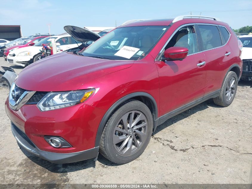 2016 Nissan Rogue Sl VIN: 5N1AT2MV5GC840566 Lot: 39366559