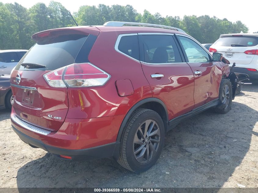 2016 Nissan Rogue Sl VIN: 5N1AT2MV5GC840566 Lot: 39366559