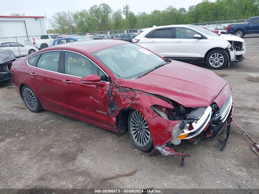 VIN 3FA6P0RU6HR360497 2017 FORD FUSION HYBRID no.1