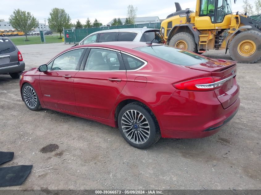 2017 Ford Fusion Hybrid Titanium VIN: 3FA6P0RU6HR360497 Lot: 39366573