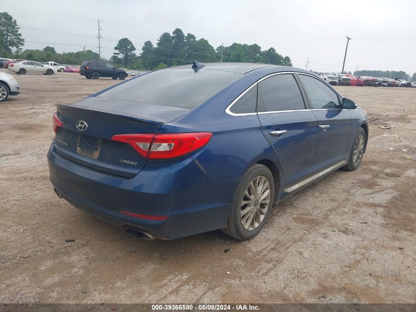 2015 Hyundai Sonata Limited VIN: 5NPE34AF9FH029029 Lot: 39366580