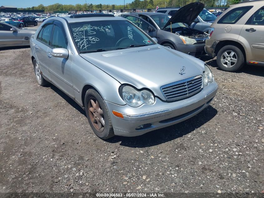 2001 Mercedes-Benz C 240 VIN: WDBRF61J91F098510 Lot: 39366583