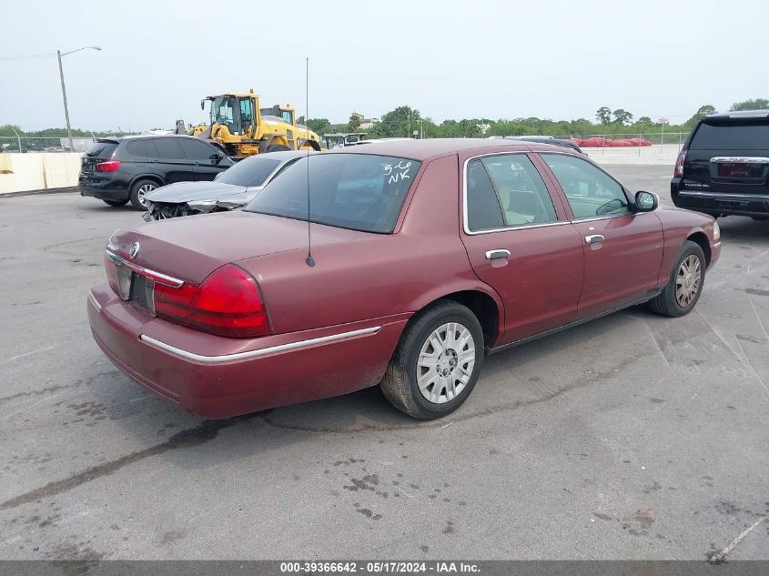 2005 Mercury Grand Marquis Gs VIN: 2MEFM74W85X659800 Lot: 39366642