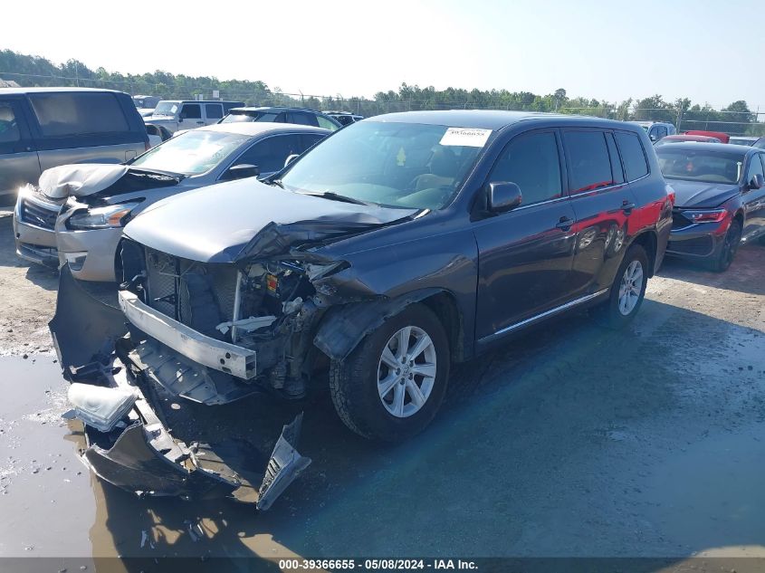 2013 Toyota Highlander Base V6 VIN: 5TDZK3EH5DS122356 Lot: 39366655