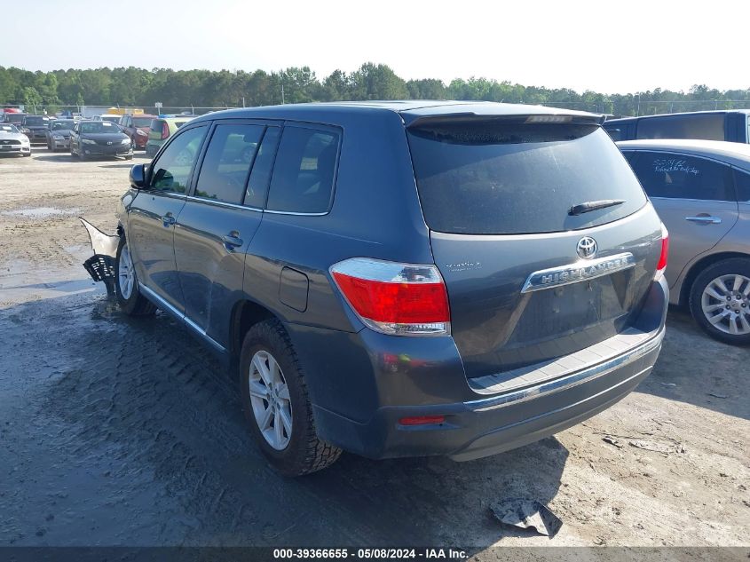 2013 TOYOTA HIGHLANDER PLUS/SE - 5TDZK3EH5DS122356