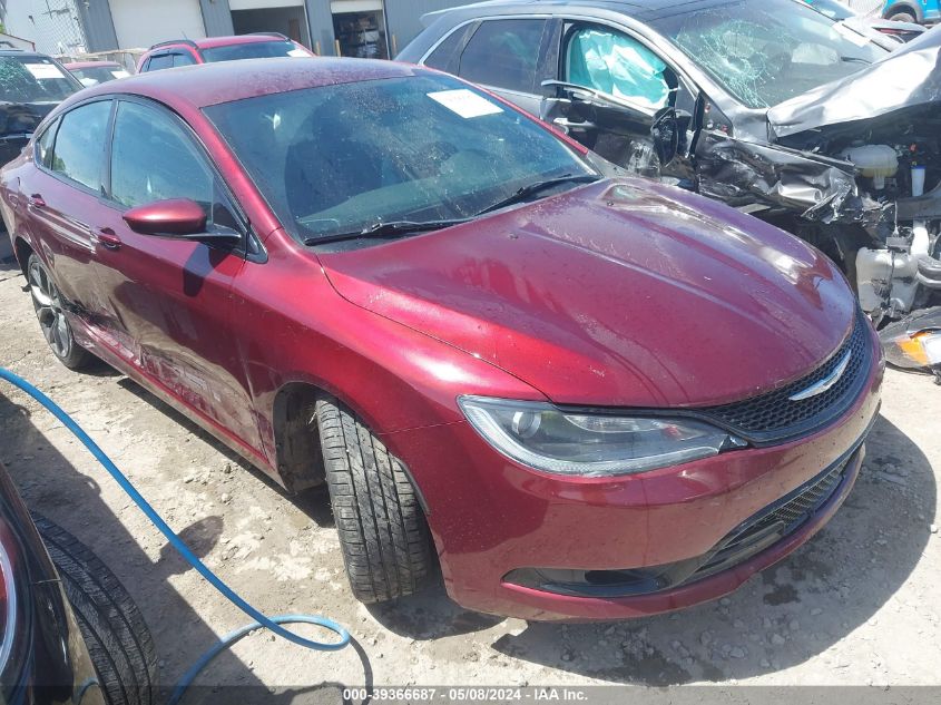 2015 Chrysler 200 S VIN: 1C3CCCBB9FN697513 Lot: 39366687