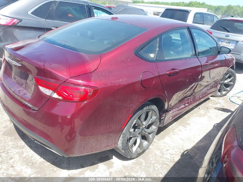 2015 Chrysler 200 S VIN: 1C3CCCBB9FN697513 Lot: 39366687