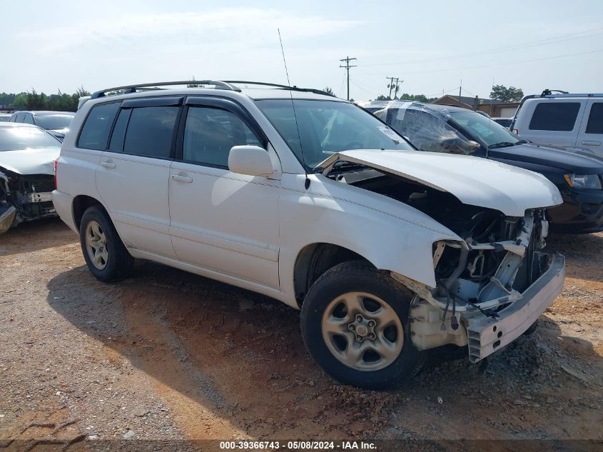 2003 Toyota Highlander V6 VIN: JTEGF21A130112158 Lot: 39366743