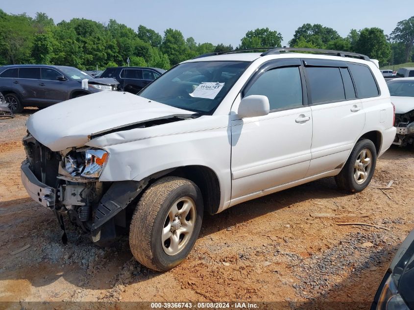 2003 Toyota Highlander V6 VIN: JTEGF21A130112158 Lot: 39366743