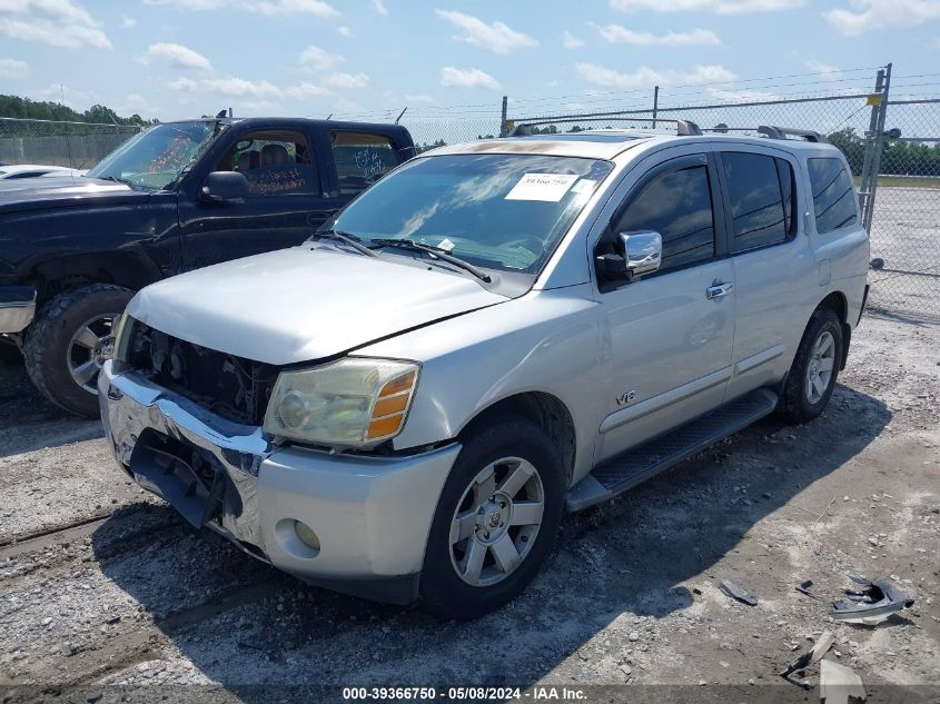 2005 Nissan Armada Le VIN: 5N1AA08AX5N740417 Lot: 39366750