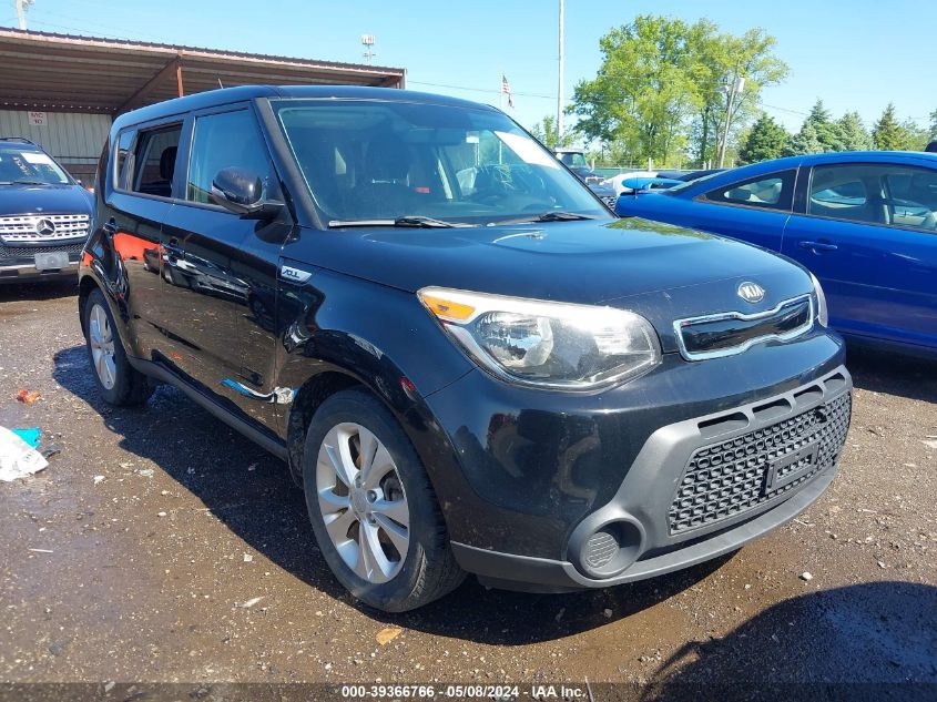 2014 Kia Soul + VIN: KNDJP3A53E7091663 Lot: 39366766