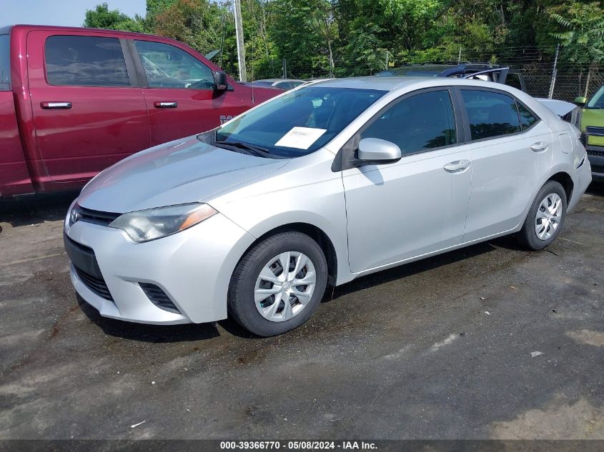 2016 Toyota Corolla L VIN: 5YFBURHEXGP411665 Lot: 39366770