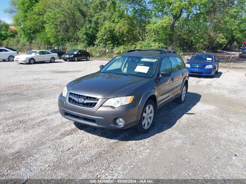 2008 Subaru Outback 2.5I/2.5I L.l. Bean Edition VIN: 4S4BP61C787349719 Lot: 39366807