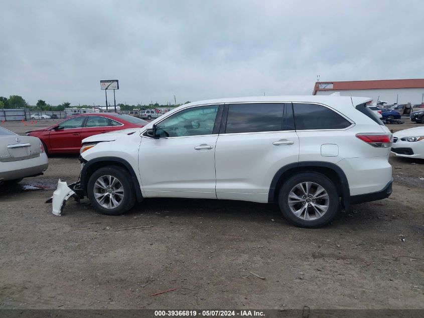 2016 Toyota Highlander Le Plus V6 VIN: 5TDBKRFH0GS268719 Lot: 39366819