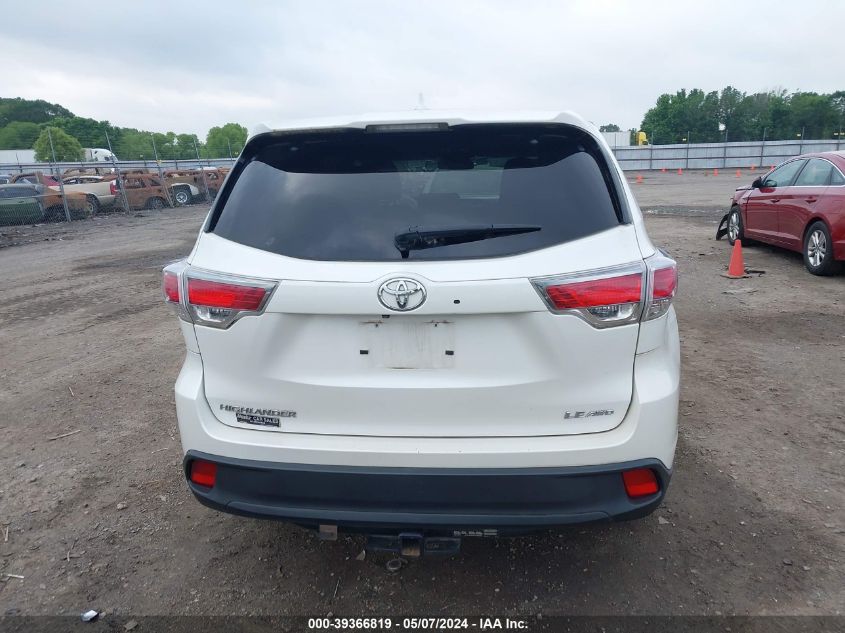 2016 Toyota Highlander Le Plus V6 VIN: 5TDBKRFH0GS268719 Lot: 39366819