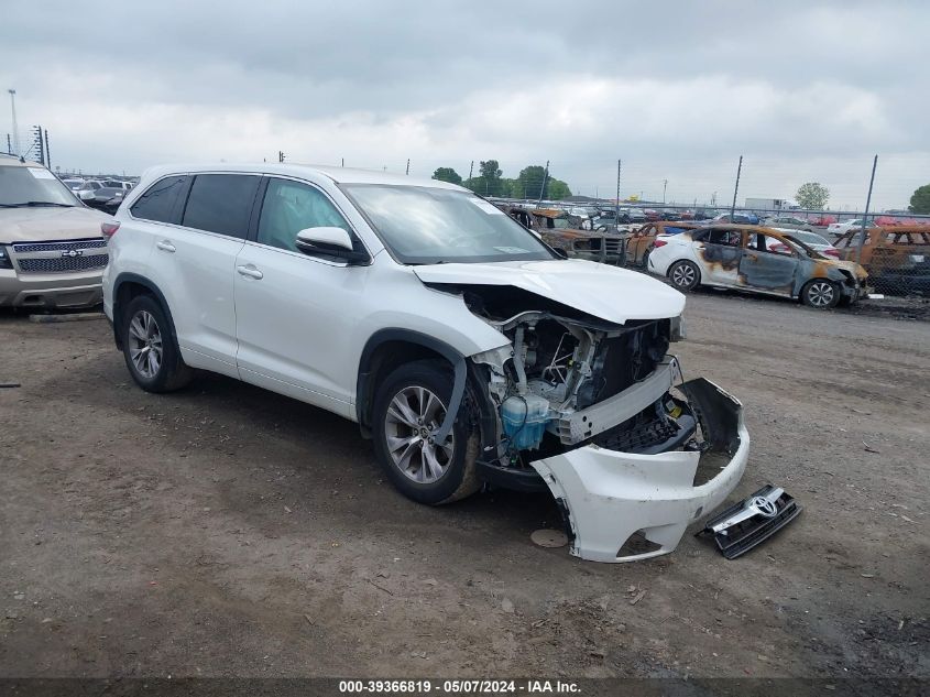 2016 Toyota Highlander Le Plus V6 VIN: 5TDBKRFH0GS268719 Lot: 39366819