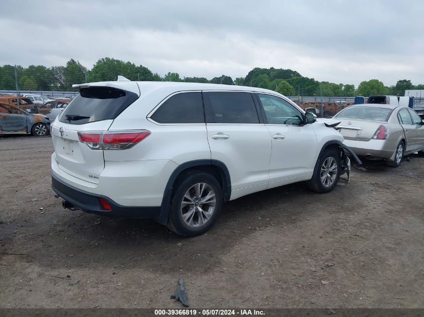 2016 Toyota Highlander Le Plus V6 VIN: 5TDBKRFH0GS268719 Lot: 39366819