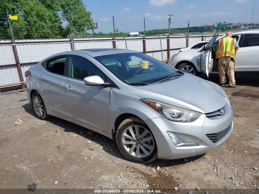 2015 Hyundai Elantra Se VIN: KMHDH4AE1FU433366 Lot: 39366820