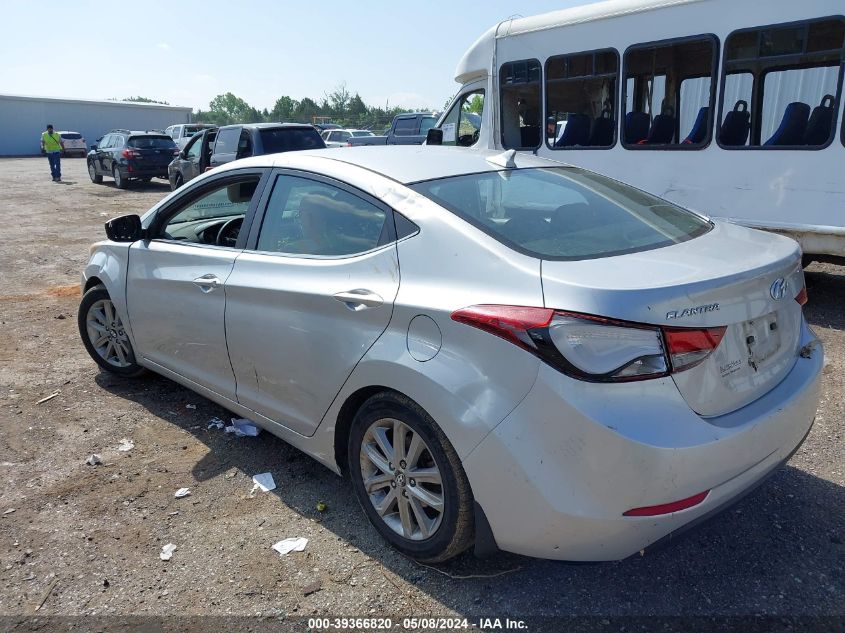 2015 Hyundai Elantra Se VIN: KMHDH4AE1FU433366 Lot: 39366820