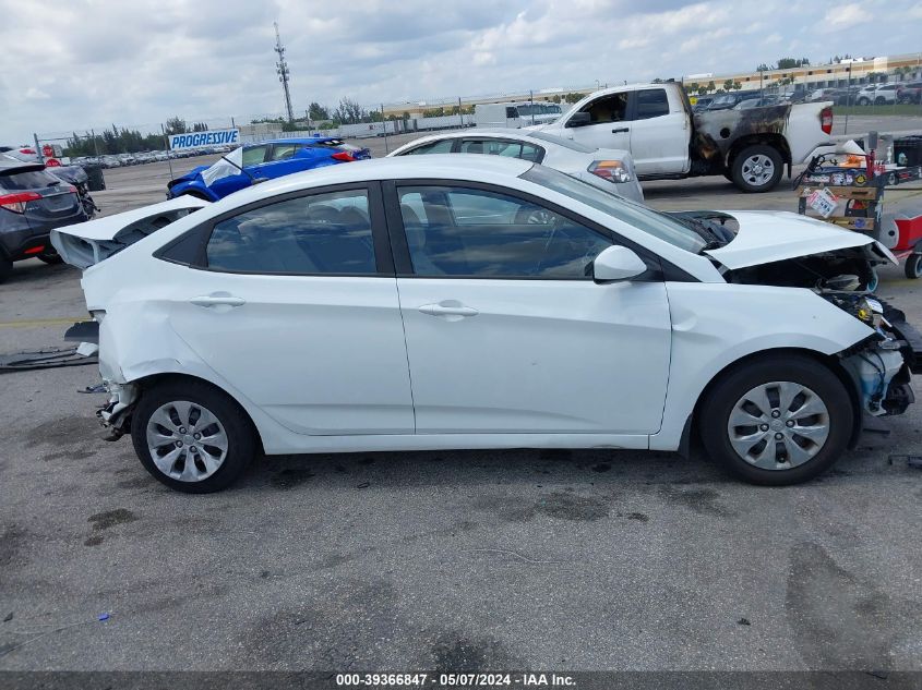 2016 Hyundai Accent Se VIN: KMHCT4AE4GU127743 Lot: 39366847