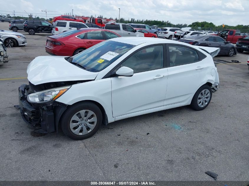 2016 Hyundai Accent Se VIN: KMHCT4AE4GU127743 Lot: 39366847