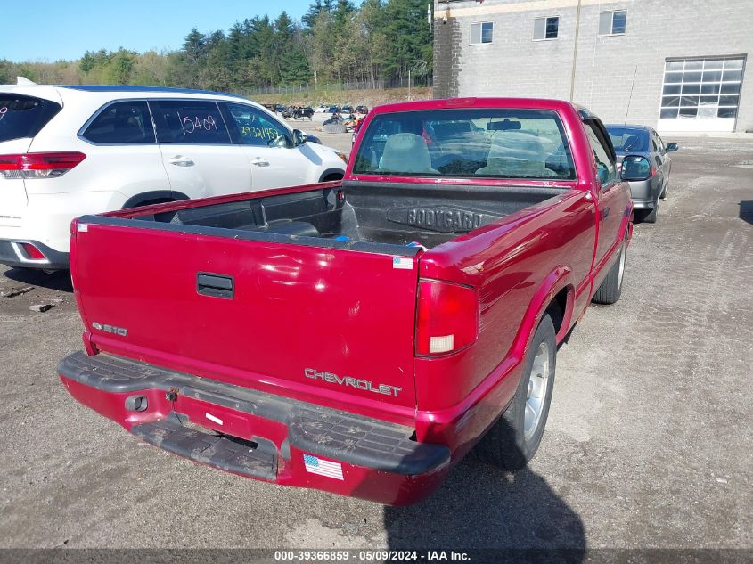 1998 Chevrolet S-10 Ls Fleetside VIN: 1GCCS1447WK208142 Lot: 39366859