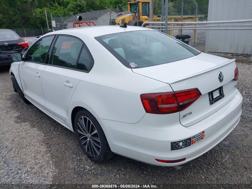 2016 Volkswagen Jetta 1.8T Sport VIN: 3VWD17AJ0GM419033 Lot: 39366876