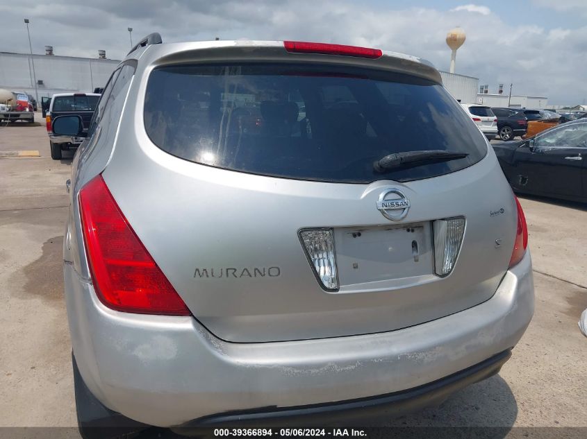 2005 Nissan Murano S VIN: JN8AZ08T55W306581 Lot: 39366894