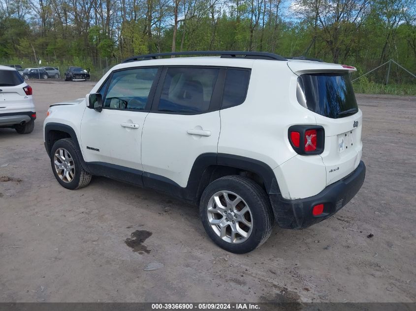 2017 Jeep Renegade Latitude 4X4 VIN: ZACCJBBB2HPE81072 Lot: 39366900