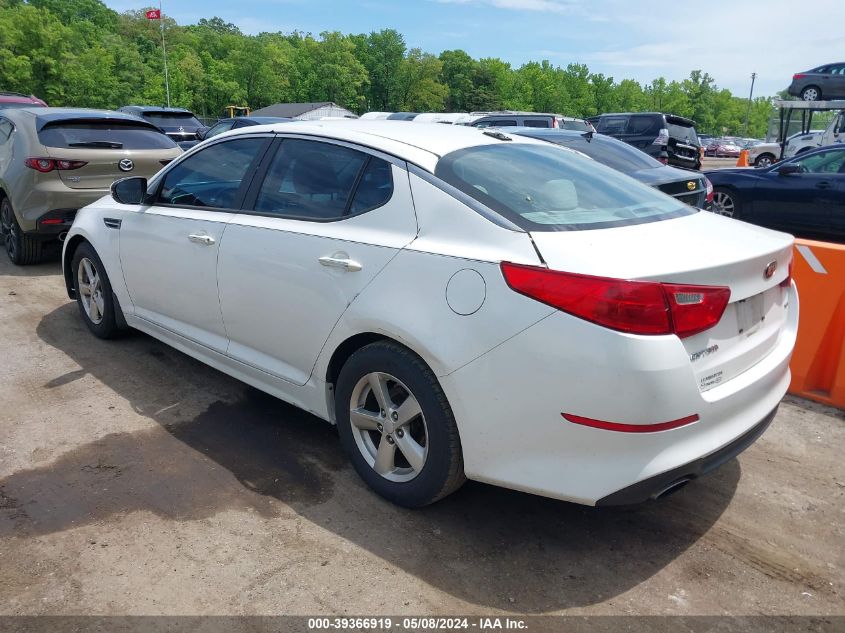 2015 Kia Optima Lx VIN: KNAGM4A79F5633577 Lot: 39366919