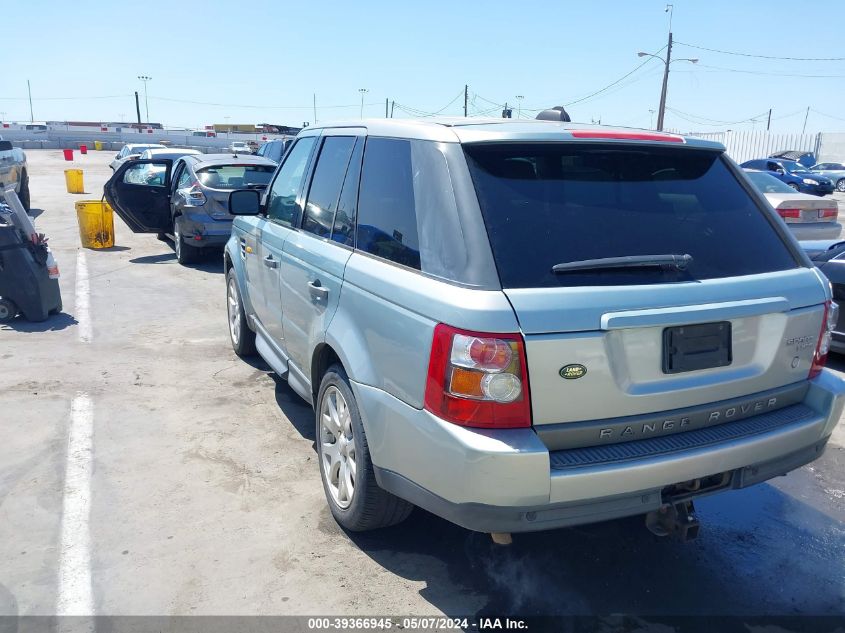 2008 Land Rover Range Rover Sport Hse VIN: SALSK25448A139587 Lot: 39366945