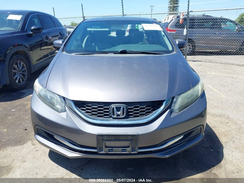 2014 Honda Civic Lx VIN: 19XFB2F51EE247433 Lot: 39366960