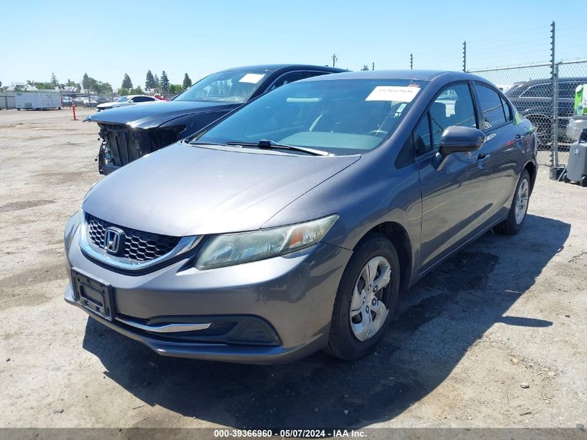 2014 Honda Civic Lx VIN: 19XFB2F51EE247433 Lot: 39366960