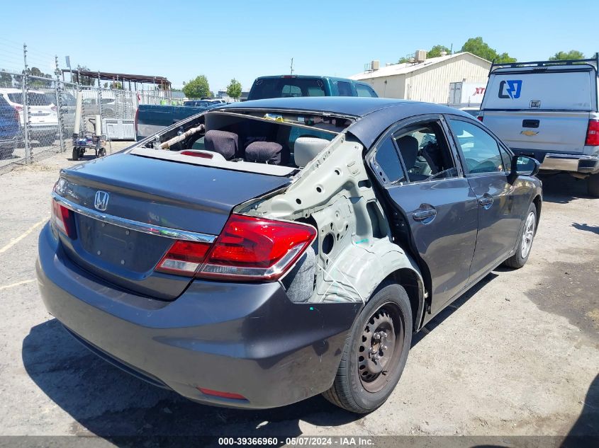 2014 Honda Civic Lx VIN: 19XFB2F51EE247433 Lot: 39366960