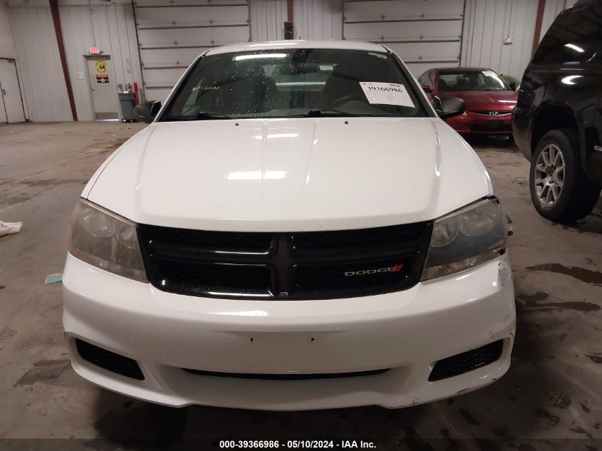 2014 Dodge Avenger Se VIN: 1C3CDZAG0EN147032 Lot: 39366986