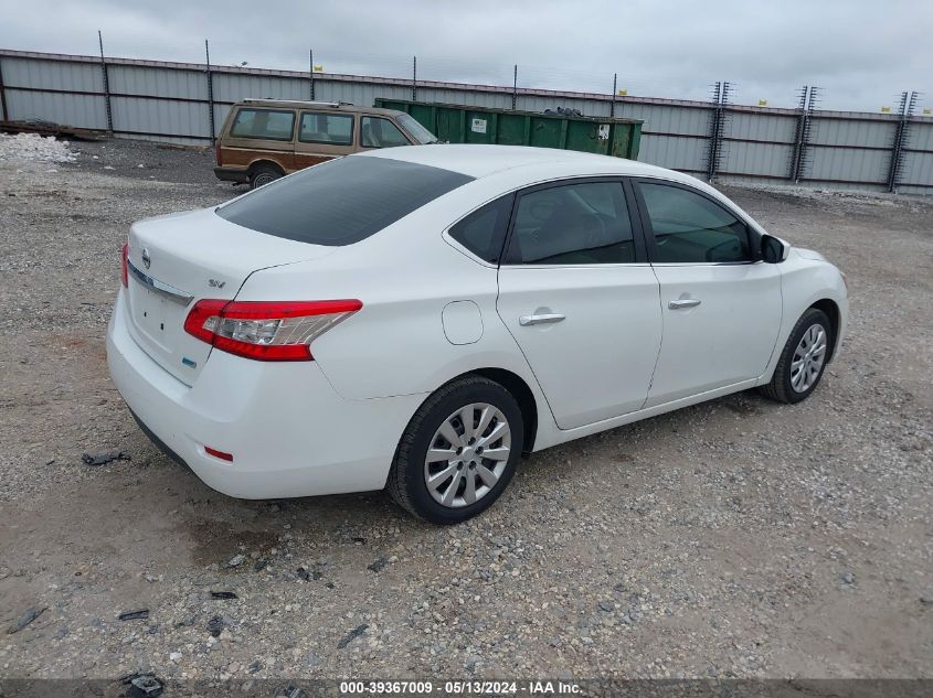 2013 Nissan Sentra Sv VIN: 3N1AB7AP8DL655277 Lot: 39367009