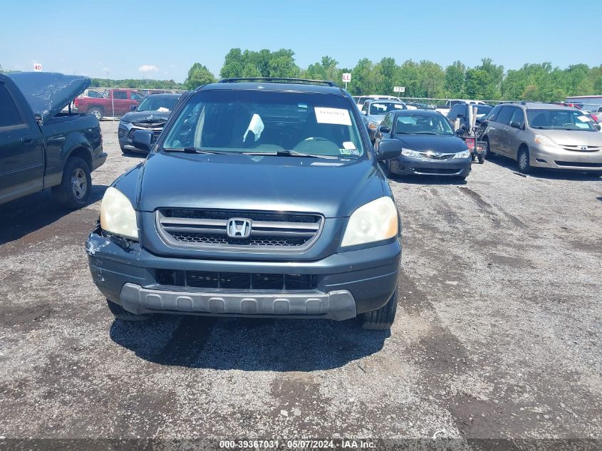 2005 Honda Pilot Ex-L VIN: 5FNYF18545B005122 Lot: 39367031