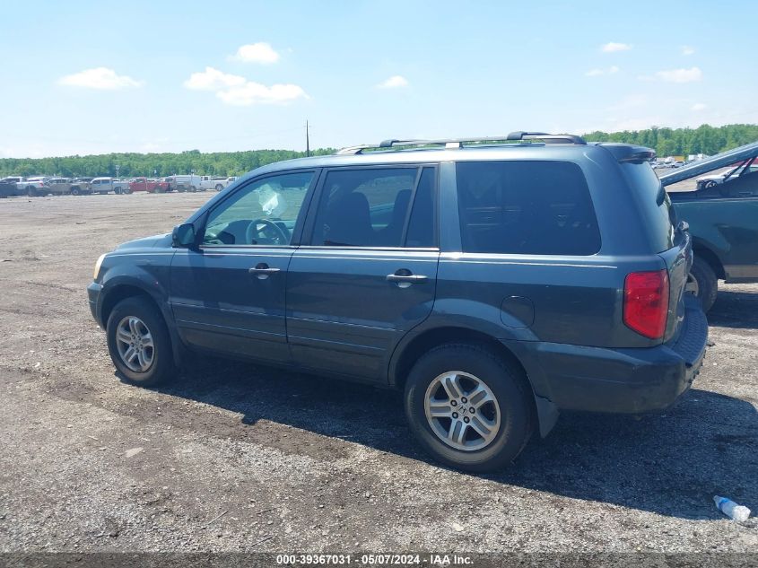 2005 Honda Pilot Ex-L VIN: 5FNYF18545B005122 Lot: 39367031