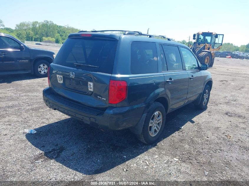 2005 Honda Pilot Ex-L VIN: 5FNYF18545B005122 Lot: 39367031