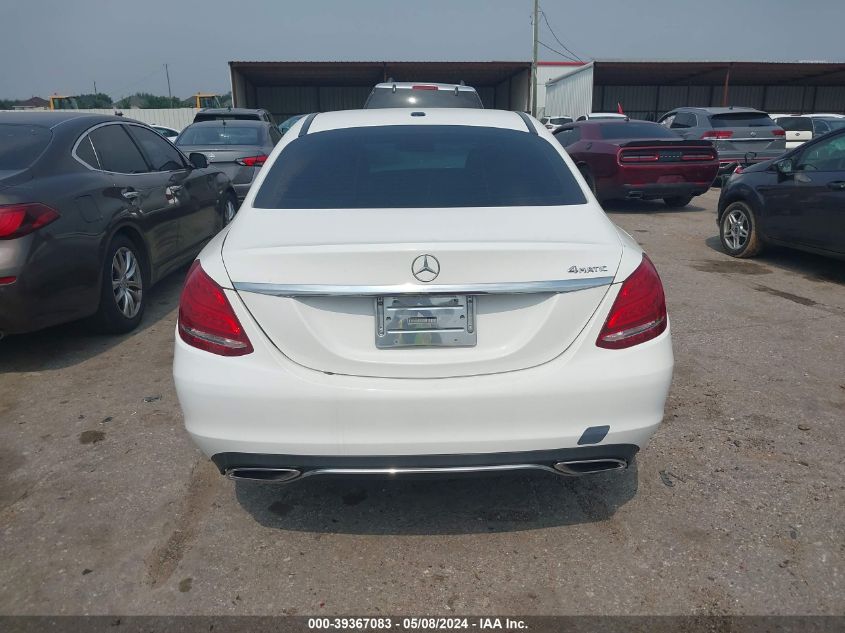 2015 Mercedes-Benz C 300 4Matic/Luxury 4Matic/Sport 4Matic VIN: 55SWF4KB9FU002398 Lot: 39367083