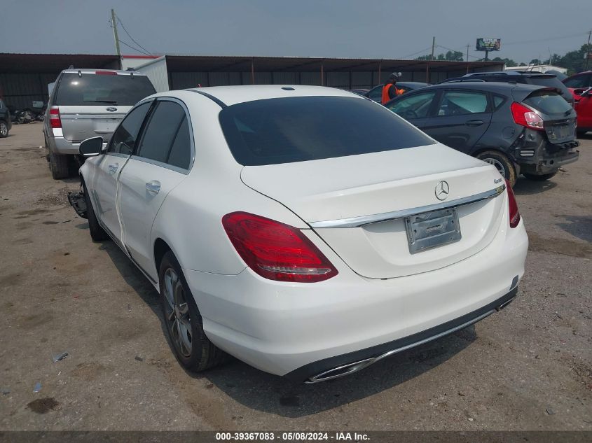 2015 Mercedes-Benz C 300 4Matic/Luxury 4Matic/Sport 4Matic VIN: 55SWF4KB9FU002398 Lot: 39367083