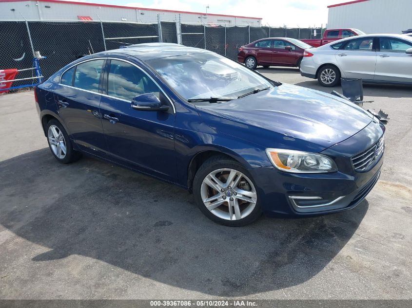 2015 Volvo S60 T5 Premier VIN: YV126MFK6F1348647 Lot: 39367086