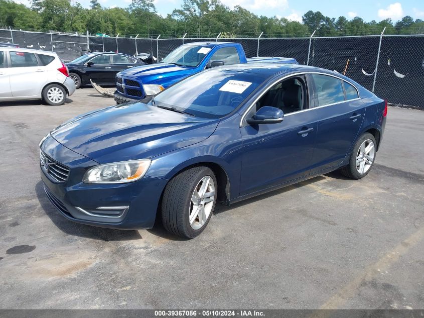 2015 Volvo S60 T5 Premier VIN: YV126MFK6F1348647 Lot: 39367086